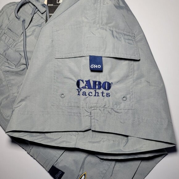 Old Harbor Outfitters Mens Gray Fishing Shorts Style S630 Size Small - Picture 5 of 16